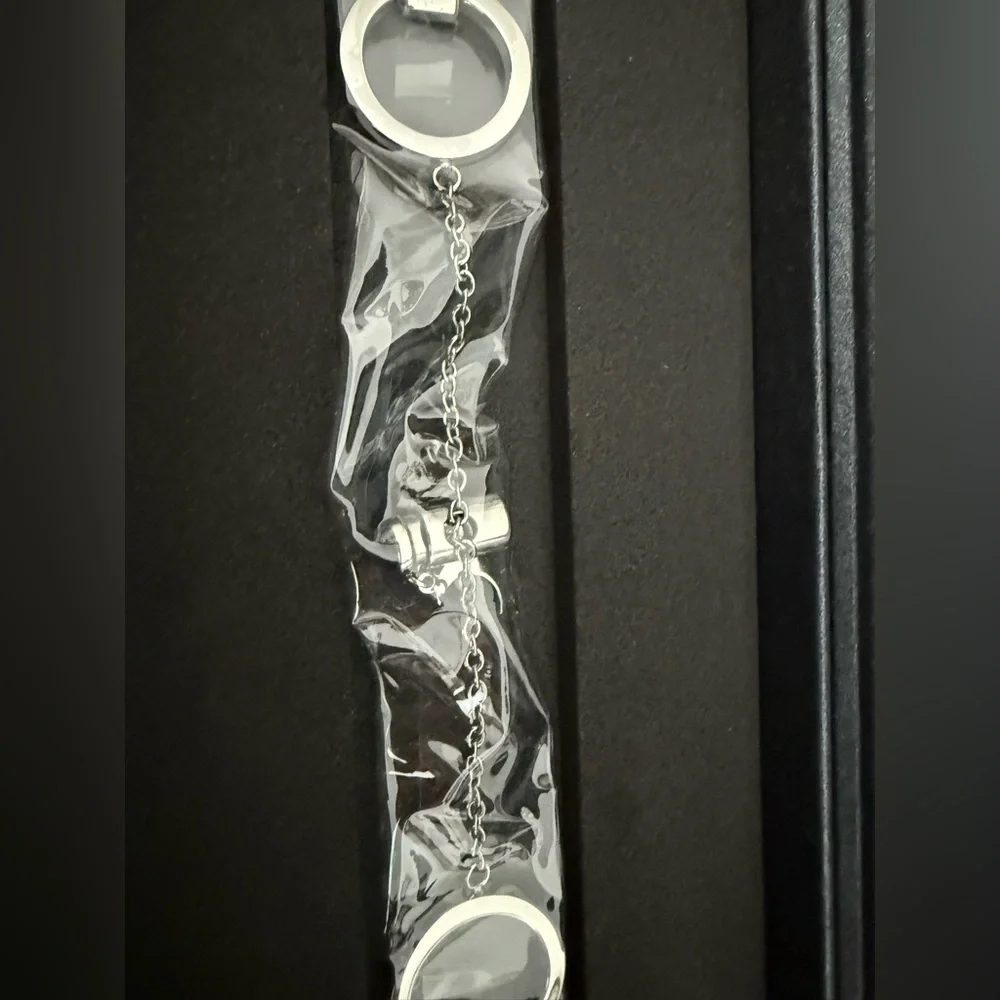 Ridax Nuha Silver Stainless Steel Apple Watch Band with magnetic storage box